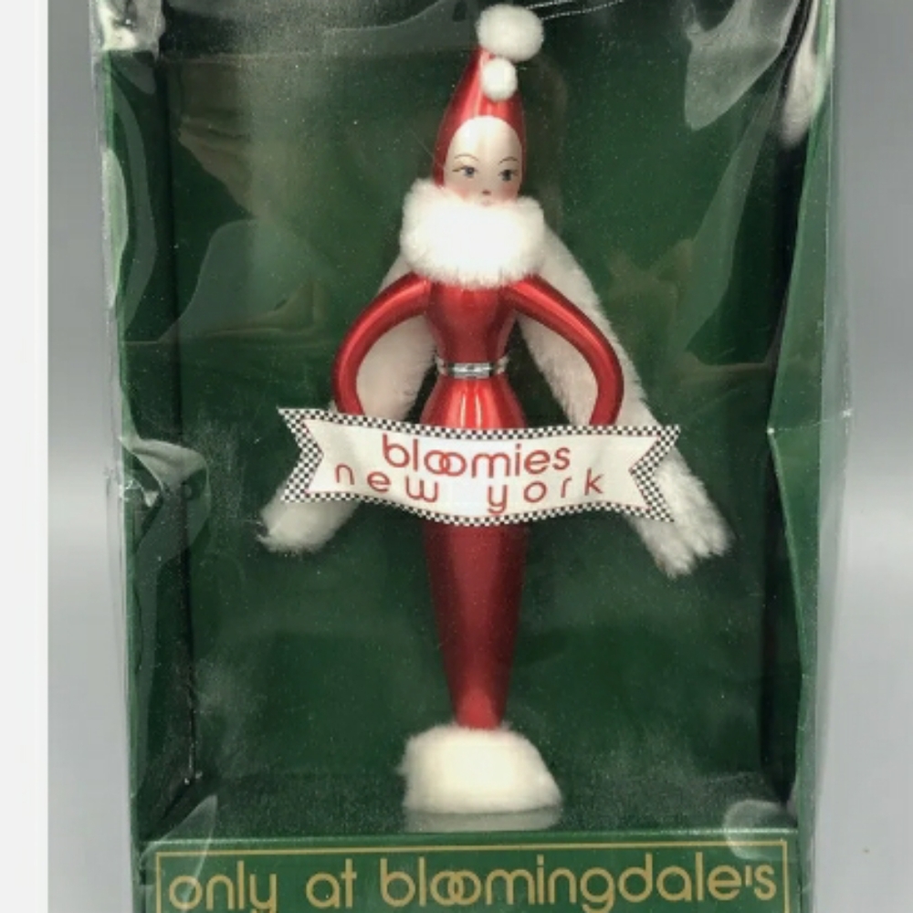 Bloomingdales Lady in Red ππΌ New York CHRISTMAS ORNAMENT π Deadstock - Picture 1 of 16